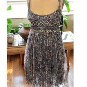 Max Studio Printed Silk Dress